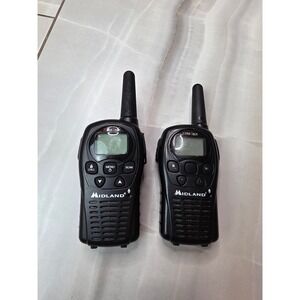 Midland X-Tra Talk Two Way Radio Walkie Talkie Pair Black LXT Series Handheld K1